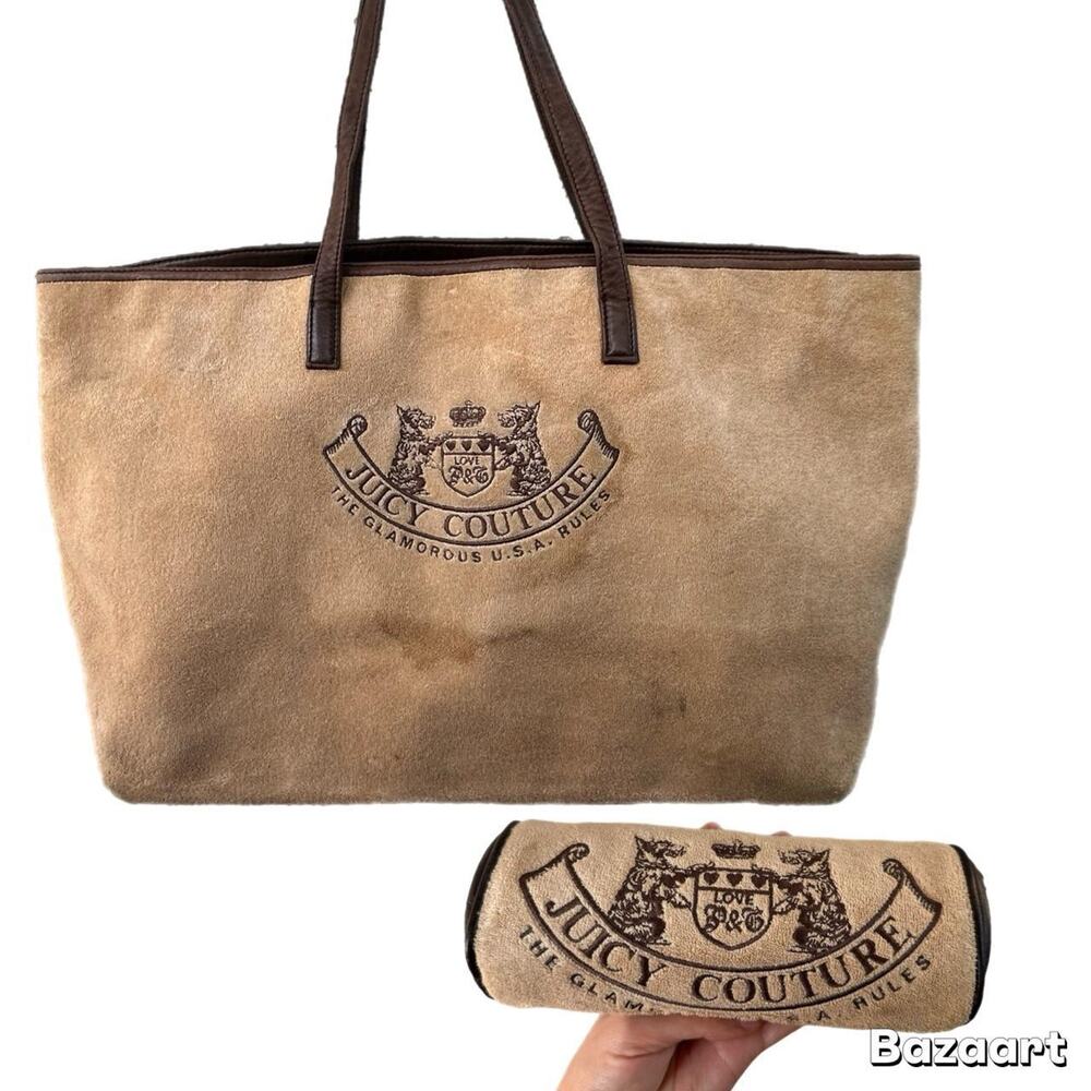 Juicy couture tan purses includes clutch